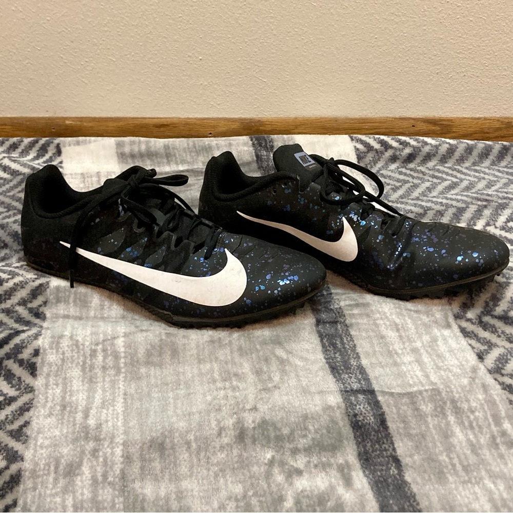 Unisex Nike Zoom Rival S Black Indigo Fog Speckled Track Shoes